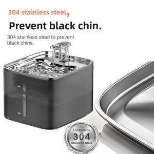 स्वचालित स्टेनलेस स्टील बिल्ली फाउंटेन पालतू पानी डिस्पेंसर चार्ज के साथ स्मार्ट पिल्ला पानी का फव्वारा - Product Image 5