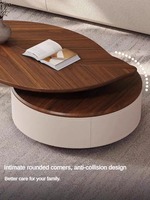Offres Spéciales Table à thé en feuilles minimaliste moderne Designer Prix d'usine Tables à thé en bois Ensemble de tables basses pour le bureau et le salon