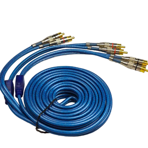 Car Audio RCA <b>Cable</b> Shielded Stereo RCA Audio Interconnect <b>Cable</b> Nickel Plated Connector <b>For</b> Car Amplifier Stereo System - Product Image 6