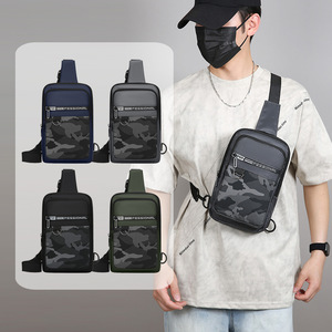 Men's Chest <b>Bag</b> Nylon Camouflage Large Capacity Crossbody <b>Bag</b> For Outdoor Sports And Commuting - Product Image 3