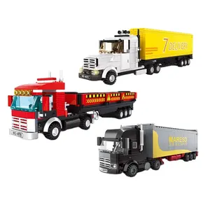 Bloco de construção de wange, brinquedo infantil 4971, educacional para meninos e meninas, técnica para <span class=keywords><strong>lepining</strong></span>, diy, contêiner de tijolos, carro de caminhão - Product Image 1