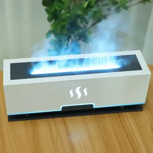 ODM OEM Smart Home Appliances Desktop Usb Fire Diffuser Essential Oil Mini Flame Humidifier Household Flame Aroma Diffuser