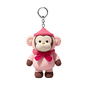 Llavero de Peluche con Diseño de Pingüino, Gato y Mono, Artesanía China Elegante, Juguete de Peluche, Almohada de Peluche - Product Image 2