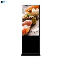 Affichage numérique LCD publicitaire intérieur sur pied EKAA 65 pouces 4K pour centre commercial