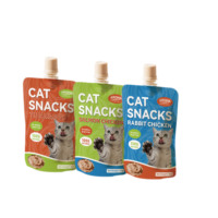 Sachet d'emballage personnalisé pour aliments humides pour chats, à base de viande, qualité supérieure, 90g, avec OEM, sans additifs