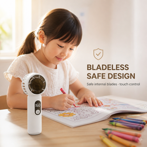 Ventilador de Mano con Batería, Ventilador Personal de Clase A para Automóvil y Autocaravana, Motor sin Escobillas, Bajo Nivel de Ruido, 4-6 <span class=keywords><strong>Horas</strong></span> de Autonomía - Product Image 3