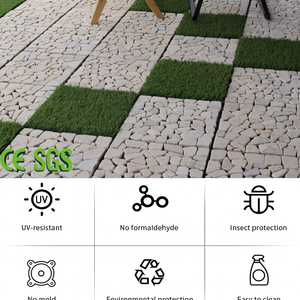 Baldosas de Madera Compuesta WPC de 30x30 cm, Impermeables, Resistentes al Fuego, Fáciles de Instalar, Duraderas, para Jardín, Balcón, Patio - Product Image 4