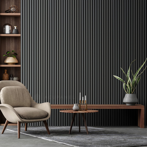 สินค้ายอดนิยมราคาที่แข่งขันได้<span class=keywords><strong>แผ่น</strong></span><span class=keywords><strong>กัน</strong></span><span class=keywords><strong>เสียง</strong></span>ผนังเบาะผ้าคลุมแผงอะคูสติกไม้ระแนง - Product Image 5