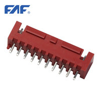 FAF B250011-1-10 SX003-10A rouge 2.50MM pas de fil pour embarquer le connecteur 10 broches boîtier en-tête avec un patron