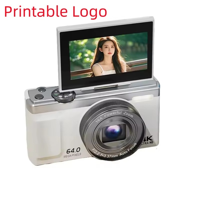 New 4K Digital Mirrorless Camera Retro Style for Students Campus Life Selfie and Video Recording Flipped screen selfie for home