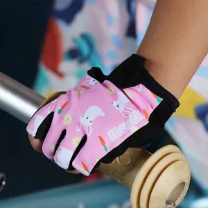 Mcycle-Gants de cyclisme pour enfants, antichoc, pédale, gants de vélo, demi-doigts, absorbant les chocs et antidérapants