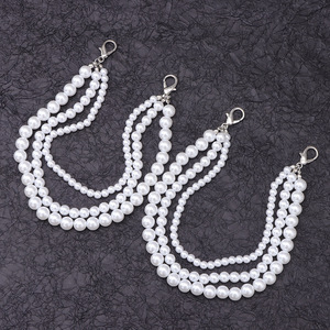 Adorno de Cadena de Perlas para Zapatos, Tres Capas Desmontables, para Zapatos de Lona, Estilo Hip Hop, para Mujer, Accesorio Metálico para Verano, Invierno, Primavera y Otoño - Product Image 4