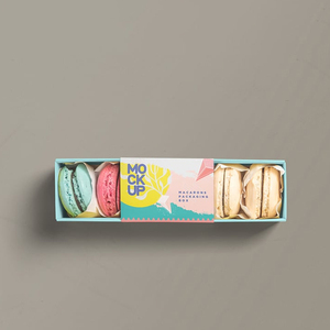 Free Logo Design <strong>Custom</strong> <strong>Macaron</strong> Packaging <strong>Box</strong> White Cake Pastry <strong>Paper</strong> Boxes <strong>Recycled</strong> Materials Matte Wholesale for Food Use - Product Image 2