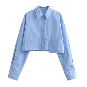 เสื้อผู้หญิงแฟชั่นคุณภาพสูง สไตล์เสื้อเบลาส์ แขนยาว - Product Image 4