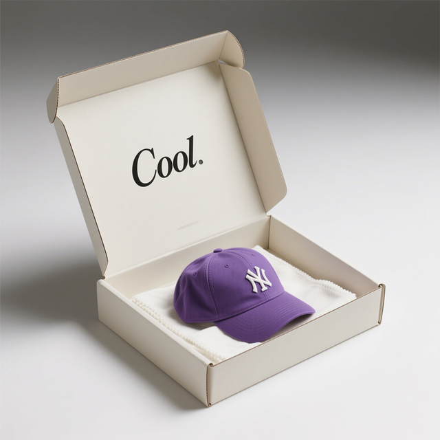 Baseball Hat Shipping Box Hat Paper Packaging Gift  Box Customizable logo Shipping Mailer Paper Boxes