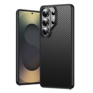 Funda Magnética Antigolpes con Textura de Fibra de Carbono de Alta Calidad para Teléfono con Carga Inalámbrica para <span class=keywords><strong>Samsung</strong></span> S26 Ultra S25 Plus S24 S23 <span class=keywords><strong>S22</strong></span> - Product Image 1