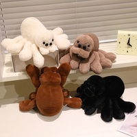 Jouet en peluche araignée réaliste et mignon, peluche araignée douce et moelleuse, idéal pour les farces et la décoration d'Halloween, cadeau pour enfants et adultes