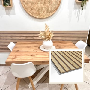 Pannelli decorativi interni in legno Eco Friendly con finitura in legno naturale Akupanels da 2400mm - Product Image 2