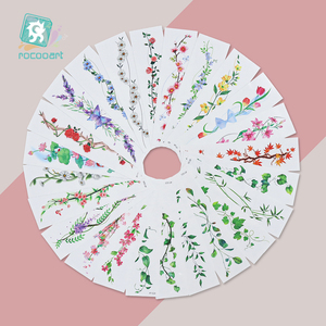 Nouvelle <span class=keywords><strong>fleur</strong></span> tatouages temporaires adulte coloré faux réaliste amovible Sexy taille bras mains <span class=keywords><strong>tatouage</strong></span> autocollants pour femmes dames - Product Image 1