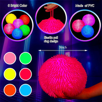Boules gonflables à LED brillent dans le noir, balle sensorielle extensible anti-stress pour adultes, cadeaux lumineux, nouvel arrivage