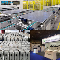 Système solaire à alimentation hybride 40kw 25kw 20kw 15kw 30kw Kit solaire triphasé avec onduleur hybride Growatt/Deye/Goodwe