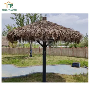 Thatch Roofing Hot Sale Cheap Anti-UV Synthetic Palm Leaves Roof Thatch Roof Tiles Artificial Thatch Roof Synthetic