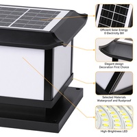 Lampe de colonne LED pour extérieur, villa, jardin, cour, paysage, luminaire de porte d'entrée, lampes solaires pour piliers de jardin, directement de l'usine
