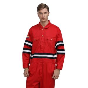 Vêtements de sécurité pour mines OEM vêtements de travail ignifuges uniformes industriels <span class=keywords><strong>salopette</strong></span> <span class=keywords><strong>rouge</strong></span> pour hommes - Product Image 1