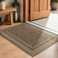Tapis d'entrée lavables à profil bas, absorbants, anti-dérapants avec support en TPR pour intérieur