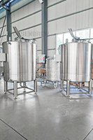Cuve de mélange sanitaire automatique avec agitateur à vis en acier SUS304, capacité de broyage pour système de brassage de bière artisanale
