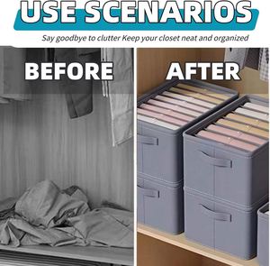 Organizador de Armario Colgante de Tela Rectangular, Estantes Colgantes Transpirables con Múltiples Bolsillos de Gran Capacidad, Almacenamiento de Ropa de Carga Pesada - Product Image 5