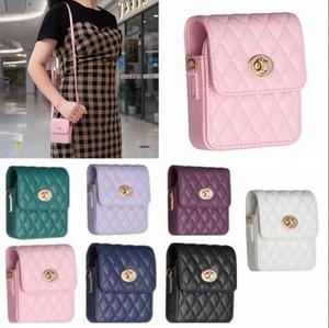 Bandoulière lanière diamant portefeuille en cuir étui de téléphone sac pour Samsung Galaxy <span class=keywords><strong>Z</strong></span> <span class=keywords><strong>Flip</strong></span> 6 5 <span class=keywords><strong>4</strong></span> 3 Flip4 Flip3 bandoulière housse <span class=keywords><strong>pochette</strong></span> - Product Image 4