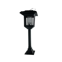 Lampe anti-moustiques portable en acier inoxydable à énergie solaire, LED répulsive, indice de protection IP65