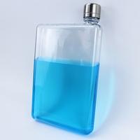 Impression de logo personnalisé, bloc-notes plat en plastique, bouteille de jus pour cadeau promotionnel
