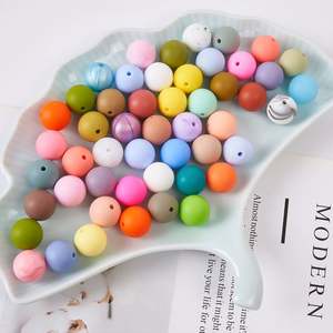 Produits uniques à vendre en ligne 2023 respectueux de l'environnement <span class=keywords><strong>Non</strong></span> Toxique 12mm bracelet en silicone perle bébé perles silicone - Product Image 5