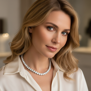 Collier en argent 925 de 4 mm, vente directe usine, moissanite taille ronde, plaqué or jaune 18 carats, style hip-hop, collier tennis pour tous les jours - Product Image 5