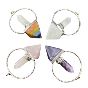 HZ - Juego de Mini Pirámides de 7 Chakras Grabadas, Pirámides de Piedras Preciosas, Piedras Curativas, Compra en Forma de <span class=keywords><strong>Eisa</strong></span> Crystals Indian - Product Image 4