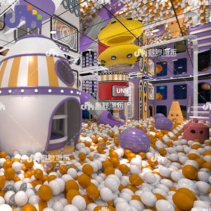 Domerry équipement <span class=keywords><strong>d</strong></span>'amusement enfants jeu de rôle <span class=keywords><strong>maison</strong></span> balle fosse sable <span class=keywords><strong>piscine</strong></span> enfants toboggan bébé aire de jeux doux jeux ensembles - Product Image 1