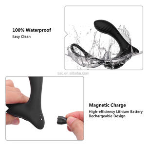 SacKnove Wireless Remote Vibrating masturbatore maschile Cock Rings 10 velocità massaggiatore prostatico anale giocattoli adulti del sesso <span class=keywords><strong>per</strong></span> gli uomini vibratore - Product Image 4