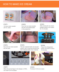 2 + 1 hương vị Máy làm kem mềm Ice Cream nhà máy giá - Product Image 6