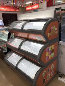 Ice Cream Chiller New Product Refrigerated Fridge Combined Upright Ice Cream Freezer Half Freezer Half Chiller Equipment Snack Food Factory Fruit