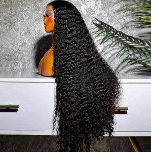 15A Birmaanse Krullende Ruwe Krullende Haarpruik Leverancier, Hoge Dichtheid Transparante Kant Sluiting Menselijk Haar Diep Krullende Pruiken - Product Image 1