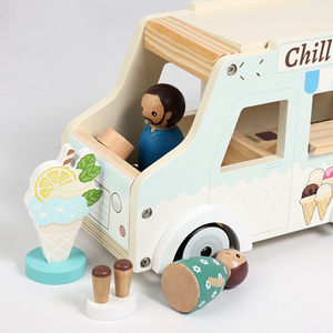 Camion de crème glacée en bois pour jeu d'imitation, ensemble de jouets de <span class=keywords><strong>cuisine</strong></span> pour enfants, ensemble de <span class=keywords><strong>cuisine</strong></span> pour enfants, <span class=keywords><strong>cuisine</strong></span> de jeu - Product Image 5