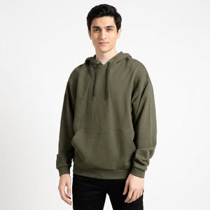 Sweat-shirt uni en coton 100% pour homme, sweat-shirt surdimensionné épais pour homme avec logo et prix bas - Product Image 1