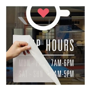 Tùy chỉnh in ấn cửa sổ cửa hàng chuyển Đề can Sticker cà phê cửa hàng kính cửa sổ clings Sticker - Product Image 6