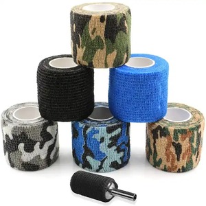Bán buôn tùy chỉnh Tattoo Grip quấn băng cố kết Tattoo <span class=keywords><strong>Bandage</strong></span> đàn hồi băng quấn tự dính băng cho thể thao - Product Image 3