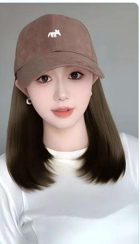 Small fox curry cap-cold brown-short inner buckle