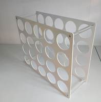 Fabrication de porte-rouleau de vinyle 20 trous organisateur de stockage en acrylique présentoir multiple à grands trous pour rouleaux de vinyle papier