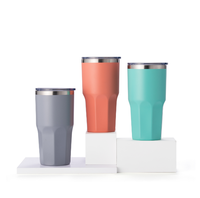 Mug à bière isotherme en acier inoxydable à double paroi, style américain, avec logo personnalisé, isolation thermique de 12 à 24 heures pour les voyages