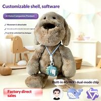 Giocattolo Robot AI a Forma di Ciondolo, Deepseek, con Dialogo Intelligente, Educazione Precoce, Compagno Vocale in Peluche, per Bambini, in Silicone, Unisex, Regalo di Natale